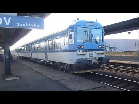 ČD 943.011 - Odjezd vlaku R 1192 - Jirkov zastávka, 2.3.2013