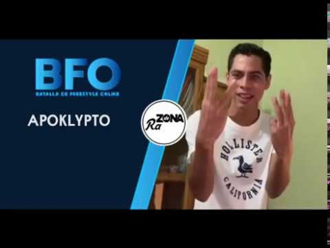 BFO - BATALLA DE FREESTYLE ONLINE 2020  - PRESENTACIÓN APOKLYPTO - VENEZUELA