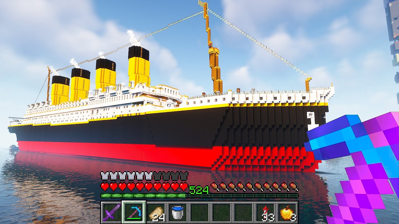 Eu Construi o TITANIC NO MINECRAFT