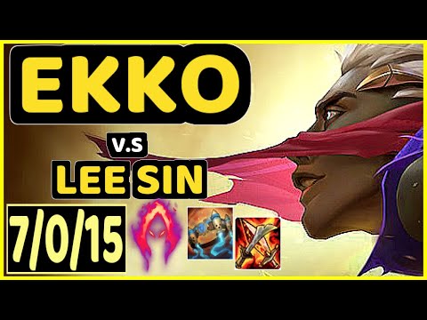 SKEANZ (EKKO) vs LEE SIN - 7/0/15 KDA JUNGLE CHALLENGER GAMEPLAY - EUW