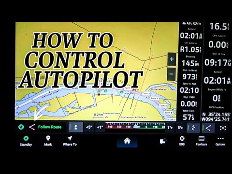 Garmin GPS Map 1243xsv: How to Control Autopilot