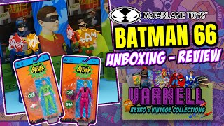 McFarlane DC Retro Batman 66 Toys Unboxing • Review | Varnell Vintage