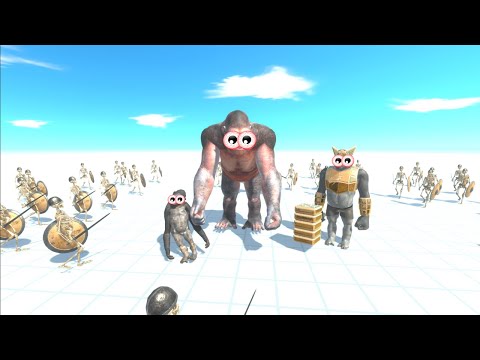 HOW LONG CAN FACTIONS SURVIVE THE SKELETON WARRIOR ARMY? - ANIMAL REVOLT BATTLE SIMULATOR