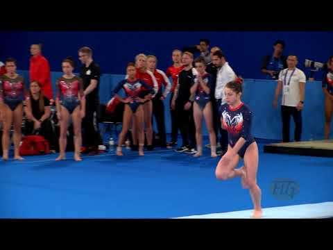 DELOGE Marie (FRA) W - 2019 Trampoline Worlds, Tokyo (JPN) - Qualification Tumbling R1