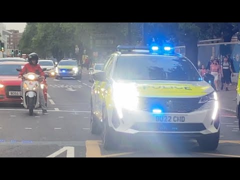 NEW 22 plates BTP dog units responding in Euston