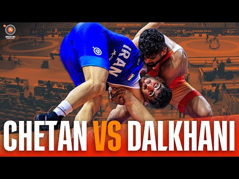 Chetan CHETAN (IND) dominates world champion Meysam Karamali DALKHANI (IRI)