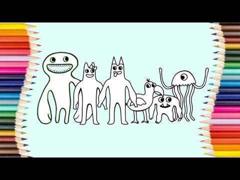 Coloring Garten of Banban 2 / How beautiful to color / Elektronomia & JJD - Free [NCS Release]