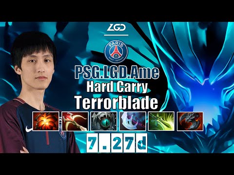 [0 DEATH] Terrorblade | PSG.LGD.Ame | Hard Carry Terrorblade | 7.27d Gameplay Highlights