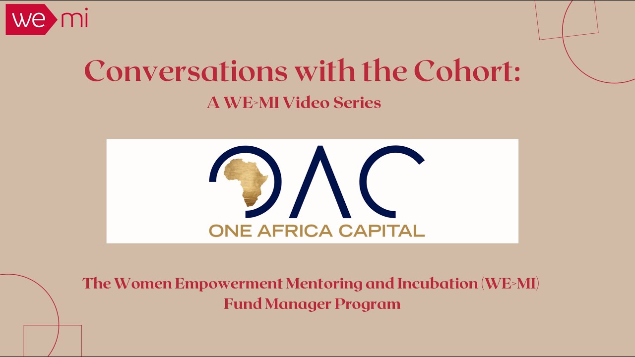 Conversations with the Cohort: One Africa Capital