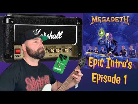 MEGADETH TORNADO OF SOUL’S EPIC INTRO'S EPISODE 1,MARSHALL DSL1H, WOLFGANG STANDARD SILVER SPARKLE