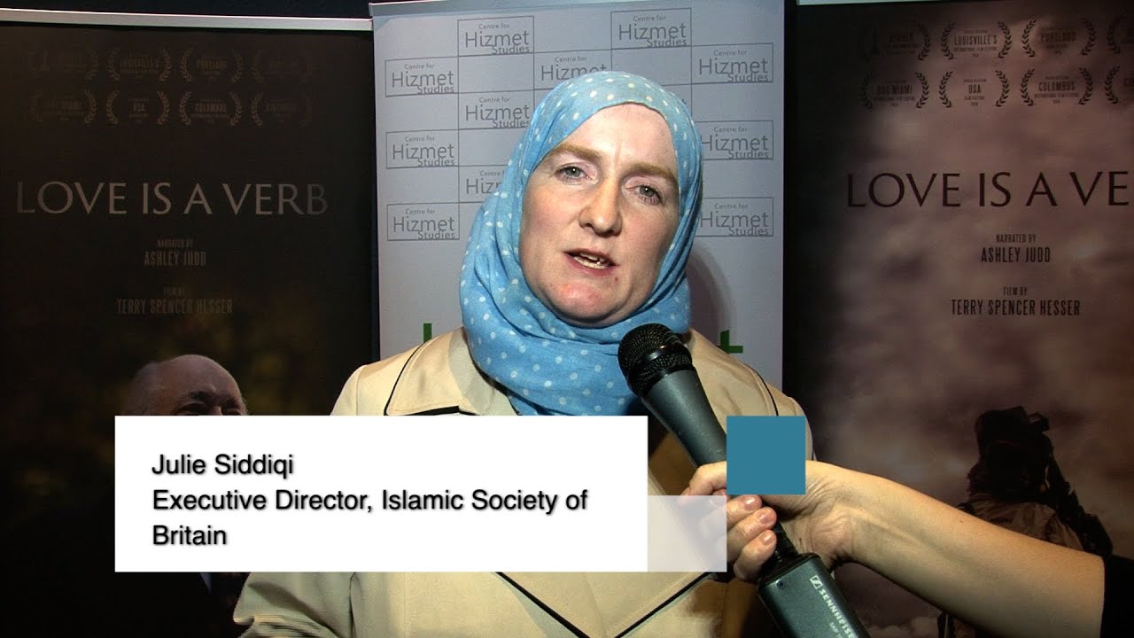 Interview with Julie Siddiqi, Islamic Society of Britain, at London Premiere of  Love is a Verb