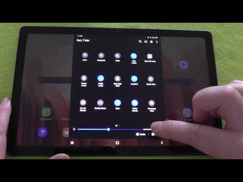 Samsung TabA7 : move BRIGHTNESS BAR to TOP
