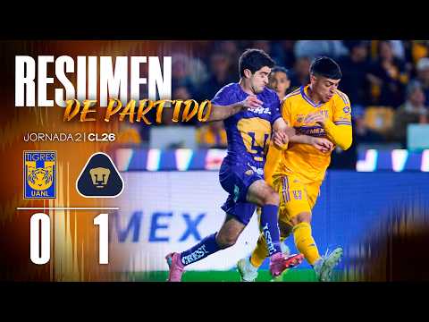 📹 El Resumen | Tigres 0-1 Pumas | Jornada 2 | Clausura 2026