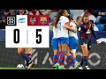 Levante UD vs FC Barcelona (0-5) | Resumen y goles | Highlights Liga F
