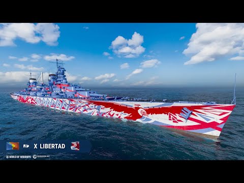 World of Warships Blitz Libertad CV Battle