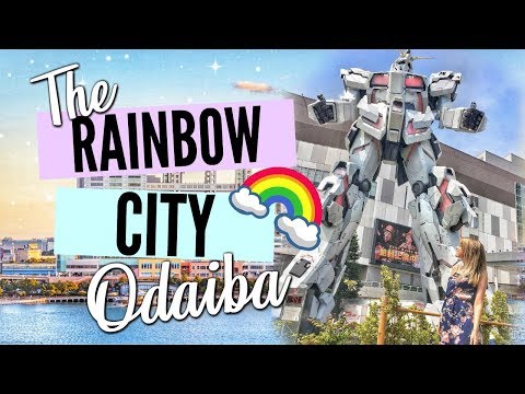 レインボーシティ//お台場での一日-歴史のガレージ、ガンダム像、島のアンドロイド (THE RAINBOW CITY// ONE DAY IN ODAIBA, JAPAN - History Garage, Gundam Statues, and Island Androids)