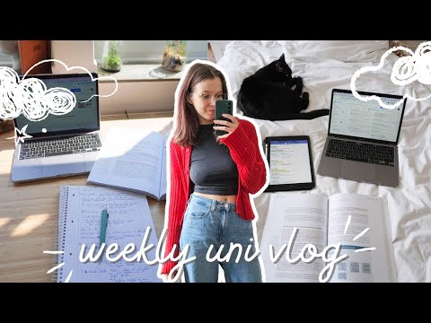 WEEKLY UNI VLOG | Lernen, Kochen & Sport | Letzte Vorbereitungen für die Klausur