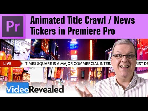 Animated Title Crawl / News Tickers in Premiere Pro