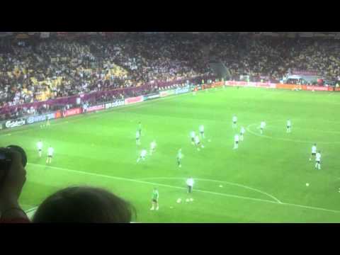 NIEMCY - PORTUGALIA EURO 2012 ROZGRZEWKA PRZED MECZEM