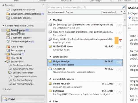 AHA-Methode - Outlook-Zeitmanagement, Video-Seminar Lektion 1-2: E-Mails im Griff