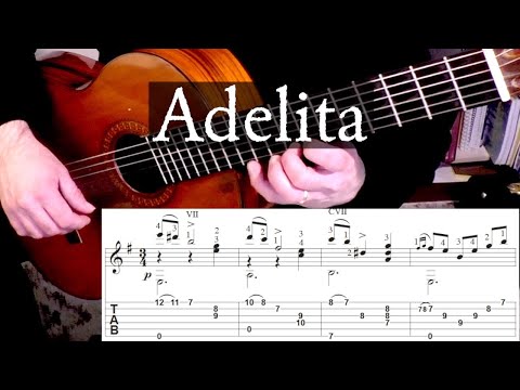 Adelita (Tarrega) with Tab by Rob Lunn
