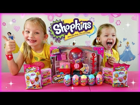 SHOPKINS SURPRISE EGGS Shopkins Season 4 Sweet Spot Gumball Machine Video