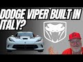 Dodge Viper To Be Built In Italy