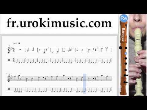Comment Jouer de la Flute à bec (B.) Lukas Graham - 7 Years Tab Tablature Partie#1 Exerce um-i829