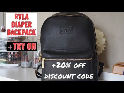 Unboxing: Ryla Diaper Backpack | 20% off discount code Video