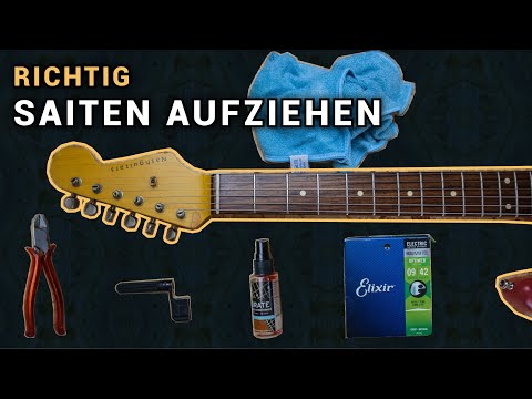 DER TRICK beim Saiten aufziehen & warum ich 9er Saiten spiele (E-Gitarre Saiten wechseln)