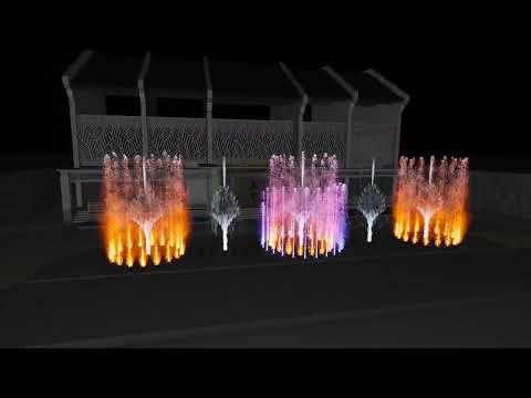 Musical Fountain 3D Concept 12
