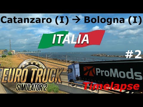 Euro Truck Simulator 2: Promods 2.25: Catanzaro (I) - Bologna (I) Timelapse
