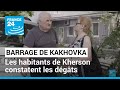 Après la destruction du barrage de Kakhovka, les habitants de Kherson constatent les dégâts