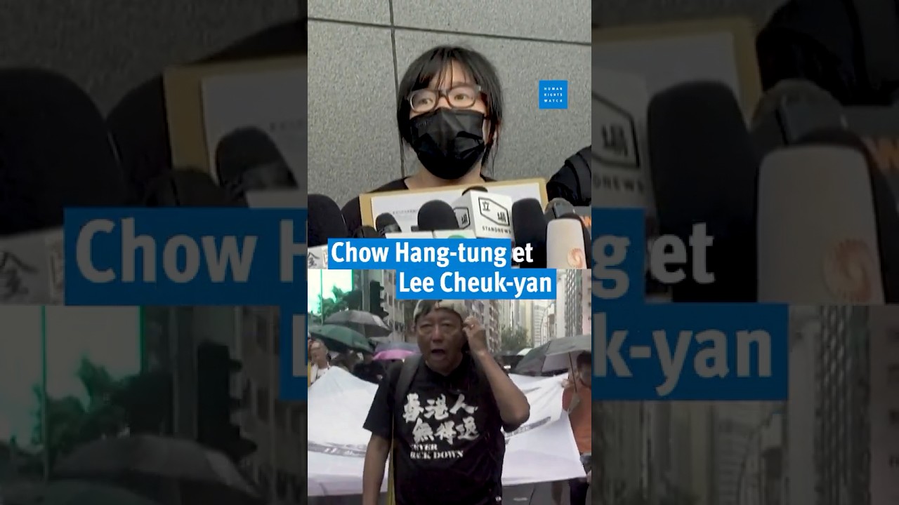 Hong Kong : Condamnation de deux activistes