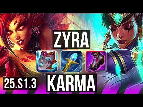 ZYRA & Miss Fortune vs KARMA & Jhin (SUP) | 8/4/19 | KR Diamond | 25.S1.3