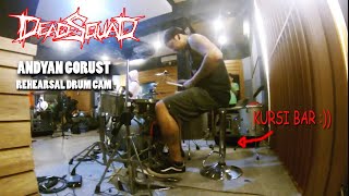 Download lagu DEADSQUAD - Anatomi Dos - Andyan Gorust rehearsal drum cam mp3