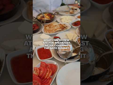 What CNN's crew ate for breakfast after the NATO summit