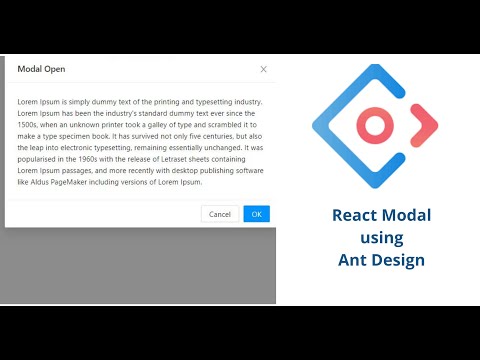 Ant Design Modal