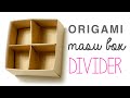 Origami Masu Box Divider Tutorial Paolo Bascetta DIY Paper Kawaii