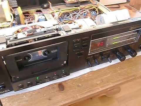 SABA CD 360 Nahaufnahme Kassette  u  Lüfter Netzteil