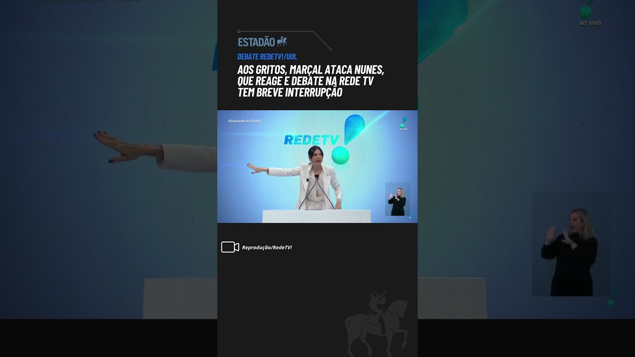 Aos gritos, Marçal ataca Nunes, que reage e debate na Rede TV tem breve interrupção