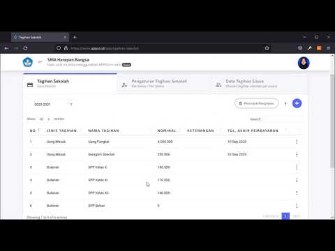 Tutorial Pengelolaan Tagihan Sekolah