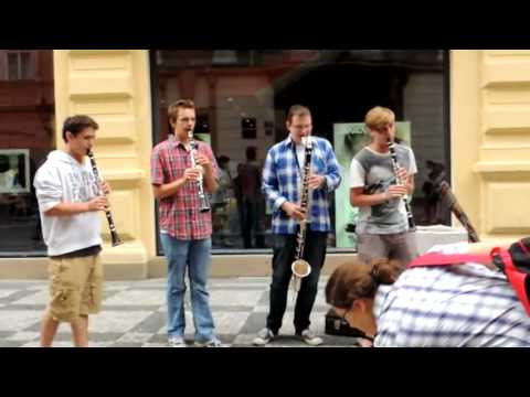 Four Sticks - Busking Praha 8.8. 2012