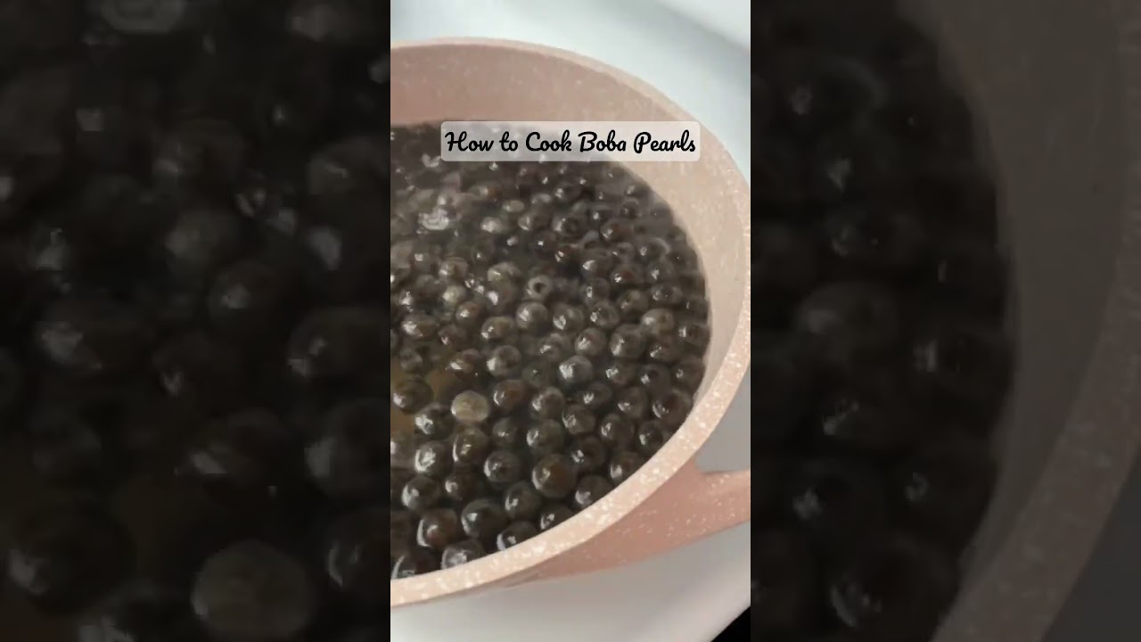 How to cook tapioca boba pearls #tapiocaboba #bobatea #bubbletea