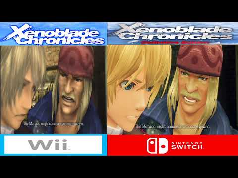 Xenoblade Chronicles: Original vs. Definitive Edition Comparison - The Monado/ Shulk and Dickson