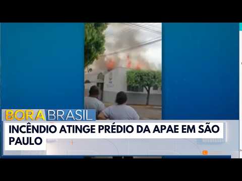 Incêndio atinge prédio da Apae em Martinópolis, no interior de São Paulo | Bora Brasil