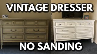 How I Painted My Vintage Dresser Without Sanding