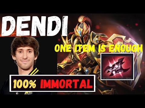 WTF DENDI MID [Dragon Knight] Immortal Pro Gameplay Nothing Can Stop Him Crazy Imba Hero 7.26 Dota 2