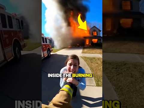 A Brave Firefighter Saved A Baby Puppy From The Burning House!