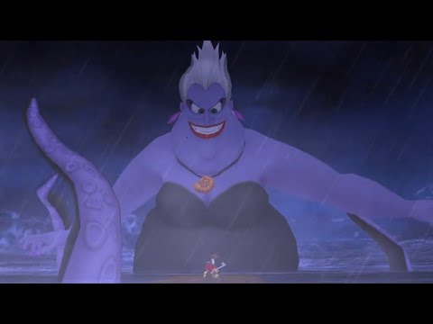 KH 3D: Dream Drop Distance - Phantom Ursula Boss Fight [Sora] No Damage